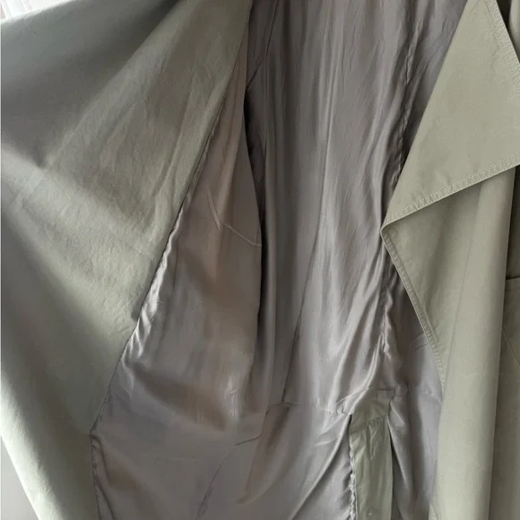 Mango Olive Light Trench Coat, S, Casual Chic - Picture 3 of 14